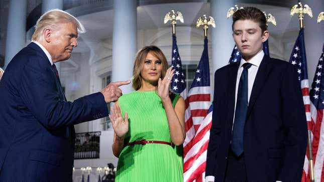 Image for article titled Melania Trump Renegotiates Her Very Large Prenup to Protect Her Very Large Son’s Trust