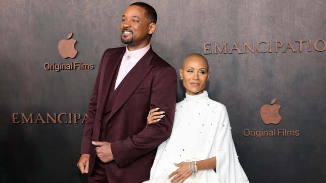 Will Smith and Jada Pinkett Smith at the premiere of Emancipation in November 2022.